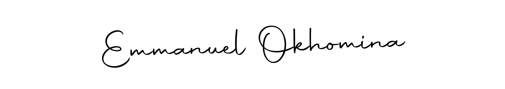 Make a beautiful signature design for name Emmanuel Okhomina. Use this online signature maker to create a handwritten signature for free. Emmanuel Okhomina signature style 10 images and pictures png