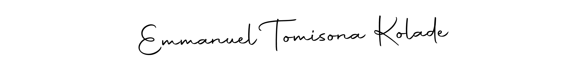 if you are searching for the best signature style for your name Emmanuel Tomisona Kolade. so please give up your signature search. here we have designed multiple signature styles  using Autography-DOLnW. Emmanuel Tomisona Kolade signature style 10 images and pictures png