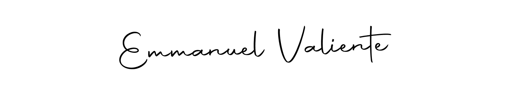 Design your own signature with our free online signature maker. With this signature software, you can create a handwritten (Autography-DOLnW) signature for name Emmanuel Valiente. Emmanuel Valiente signature style 10 images and pictures png