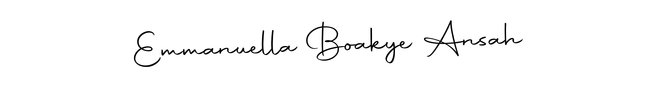 The best way (Autography-DOLnW) to make a short signature is to pick only two or three words in your name. The name Emmanuella Boakye Ansah include a total of six letters. For converting this name. Emmanuella Boakye Ansah signature style 10 images and pictures png