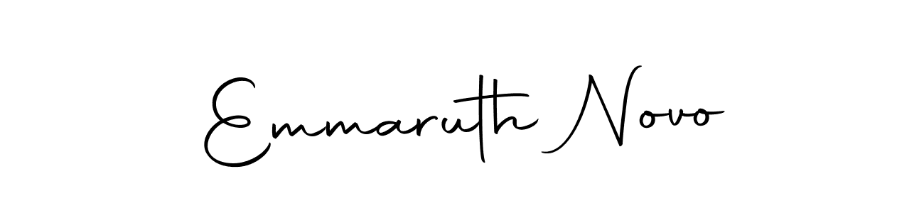 Use a signature maker to create a handwritten signature online. With this signature software, you can design (Autography-DOLnW) your own signature for name Emmaruth Novo. Emmaruth Novo signature style 10 images and pictures png