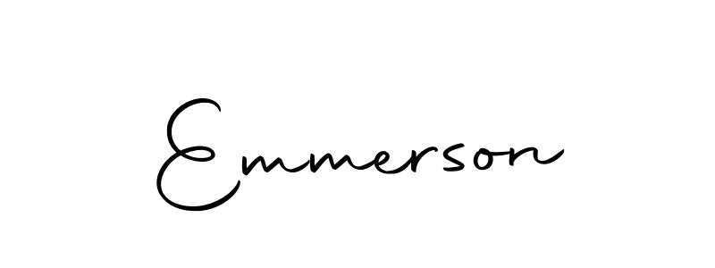 Make a beautiful signature design for name Emmerson. With this signature (Autography-DOLnW) style, you can create a handwritten signature for free. Emmerson signature style 10 images and pictures png