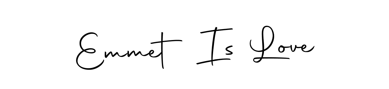 Similarly Autography-DOLnW is the best handwritten signature design. Signature creator online .You can use it as an online autograph creator for name Emmet Is Love. Emmet Is Love signature style 10 images and pictures png