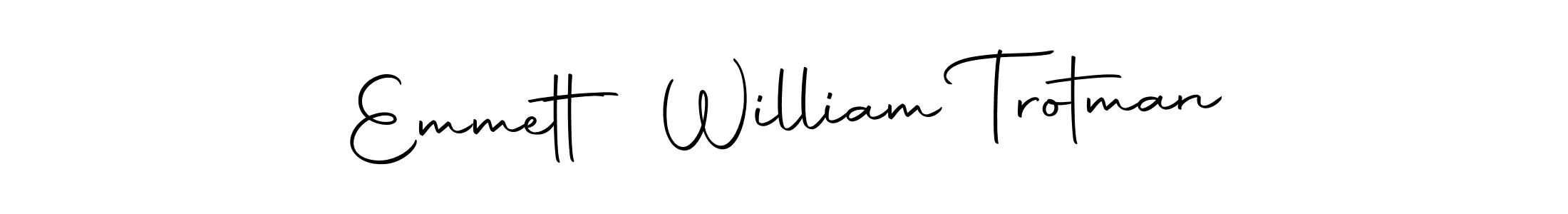 Emmett William Trotman stylish signature style. Best Handwritten Sign (Autography-DOLnW) for my name. Handwritten Signature Collection Ideas for my name Emmett William Trotman. Emmett William Trotman signature style 10 images and pictures png