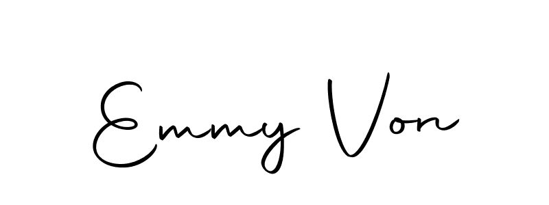 How to make Emmy Von name signature. Use Autography-DOLnW style for creating short signs online. This is the latest handwritten sign. Emmy Von signature style 10 images and pictures png