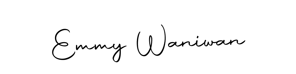 Similarly Autography-DOLnW is the best handwritten signature design. Signature creator online .You can use it as an online autograph creator for name Emmy Waniwan. Emmy Waniwan signature style 10 images and pictures png