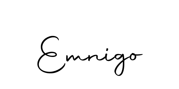 The best way (Autography-DOLnW) to make a short signature is to pick only two or three words in your name. The name Emnigo include a total of six letters. For converting this name. Emnigo signature style 10 images and pictures png