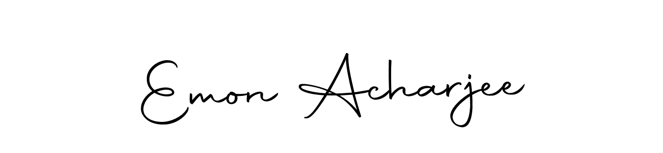 Here are the top 10 professional signature styles for the name Emon Acharjee. These are the best autograph styles you can use for your name. Emon Acharjee signature style 10 images and pictures png