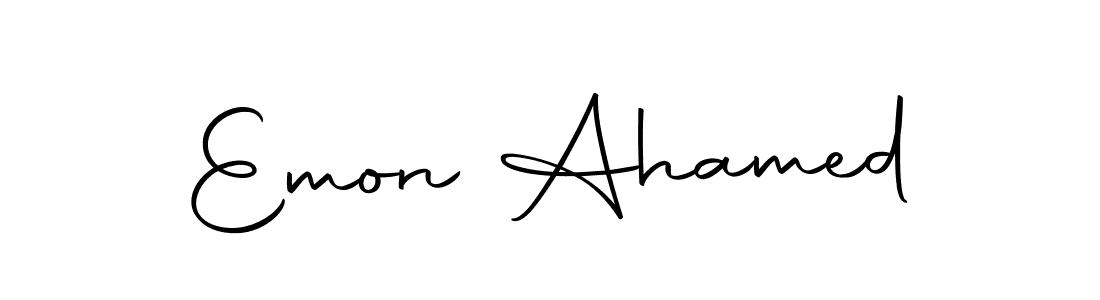 Emon Ahamed stylish signature style. Best Handwritten Sign (Autography-DOLnW) for my name. Handwritten Signature Collection Ideas for my name Emon Ahamed. Emon Ahamed signature style 10 images and pictures png