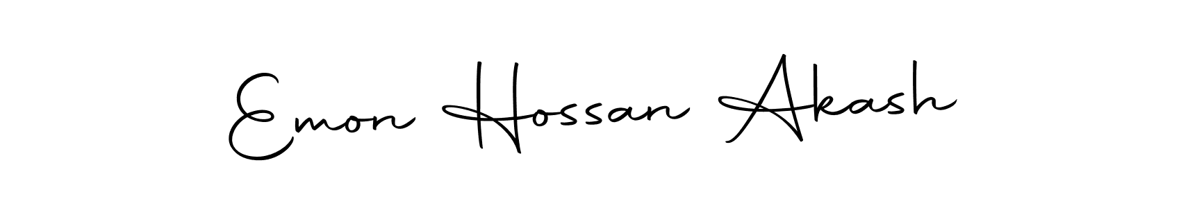 Make a short Emon Hossan Akash signature style. Manage your documents anywhere anytime using Autography-DOLnW. Create and add eSignatures, submit forms, share and send files easily. Emon Hossan Akash signature style 10 images and pictures png