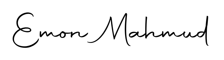 Autography-DOLnW is a professional signature style that is perfect for those who want to add a touch of class to their signature. Get Emon Mahmud name fancy signature for free. Emon Mahmud signature style 10 images and pictures png