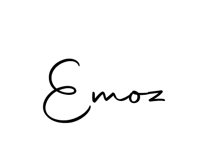 Create a beautiful signature design for name Emoz. With this signature (Autography-DOLnW) fonts, you can make a handwritten signature for free. Emoz signature style 10 images and pictures png