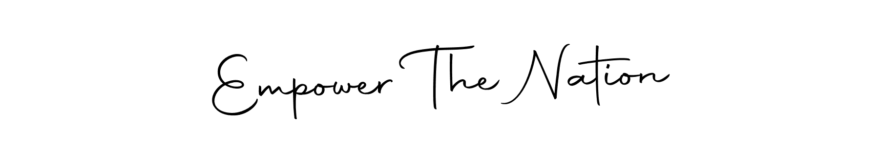 This is the best signature style for the Empower The Nation name. Also you like these signature font (Autography-DOLnW). Mix name signature. Empower The Nation signature style 10 images and pictures png