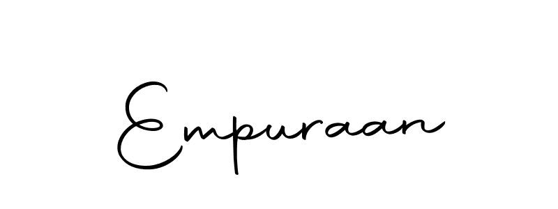 How to make Empuraan signature? Autography-DOLnW is a professional autograph style. Create handwritten signature for Empuraan name. Empuraan signature style 10 images and pictures png