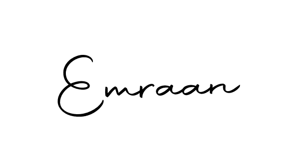 Create a beautiful signature design for name Emraan. With this signature (Autography-DOLnW) fonts, you can make a handwritten signature for free. Emraan signature style 10 images and pictures png