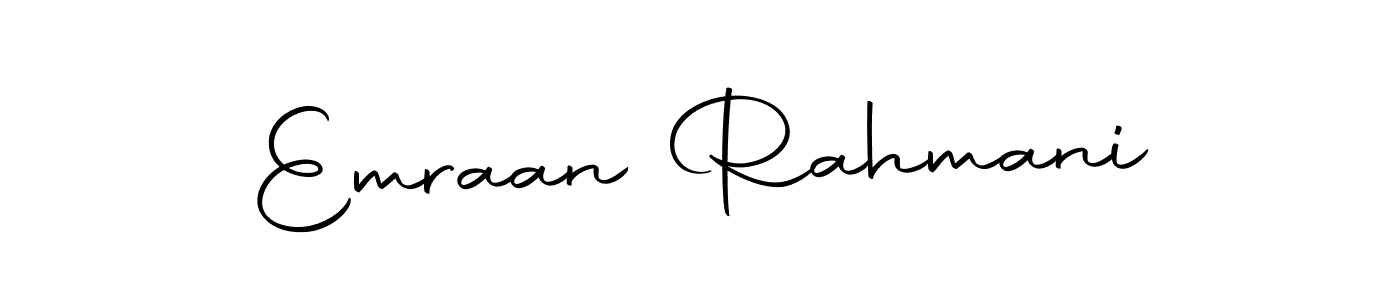 Use a signature maker to create a handwritten signature online. With this signature software, you can design (Autography-DOLnW) your own signature for name Emraan Rahmani. Emraan Rahmani signature style 10 images and pictures png