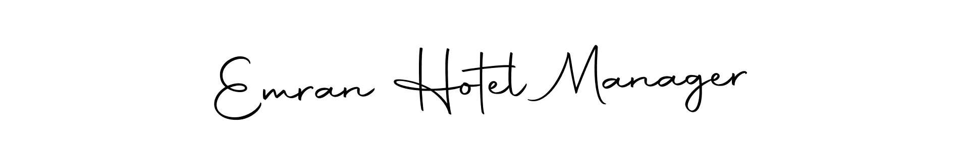 Design your own signature with our free online signature maker. With this signature software, you can create a handwritten (Autography-DOLnW) signature for name Emran Hotel Manager. Emran Hotel Manager signature style 10 images and pictures png