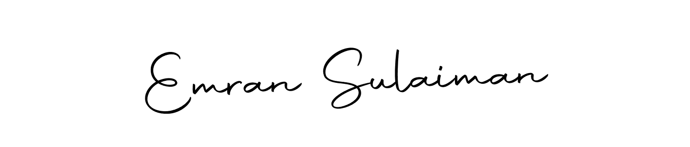 Design your own signature with our free online signature maker. With this signature software, you can create a handwritten (Autography-DOLnW) signature for name Emran Sulaiman. Emran Sulaiman signature style 10 images and pictures png