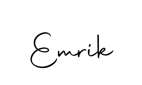 if you are searching for the best signature style for your name Emrik. so please give up your signature search. here we have designed multiple signature styles  using Autography-DOLnW. Emrik signature style 10 images and pictures png