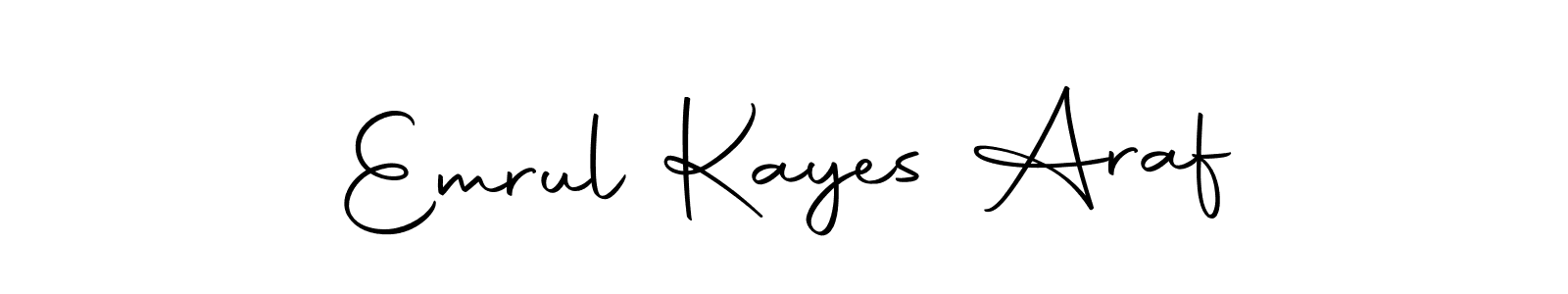 Make a short Emrul Kayes Araf signature style. Manage your documents anywhere anytime using Autography-DOLnW. Create and add eSignatures, submit forms, share and send files easily. Emrul Kayes Araf signature style 10 images and pictures png