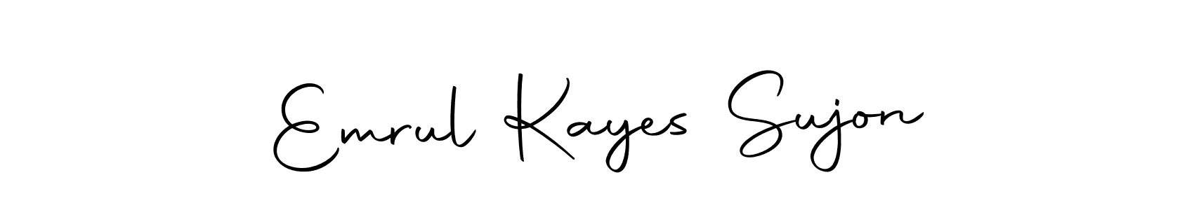 Make a beautiful signature design for name Emrul Kayes Sujon. With this signature (Autography-DOLnW) style, you can create a handwritten signature for free. Emrul Kayes Sujon signature style 10 images and pictures png