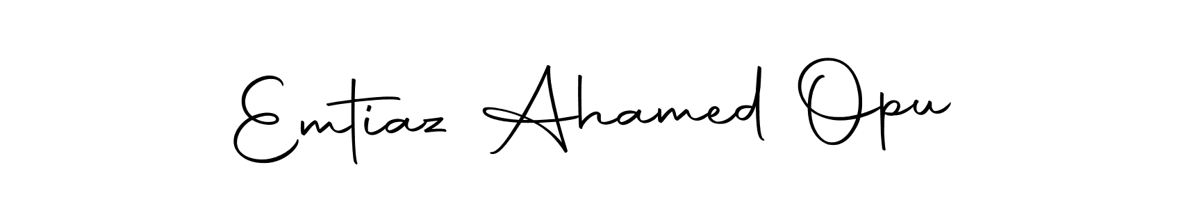 Also we have Emtiaz Ahamed Opu name is the best signature style. Create professional handwritten signature collection using Autography-DOLnW autograph style. Emtiaz Ahamed Opu signature style 10 images and pictures png