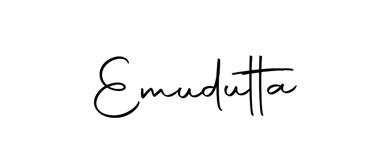 Make a beautiful signature design for name Emudutta. Use this online signature maker to create a handwritten signature for free. Emudutta signature style 10 images and pictures png