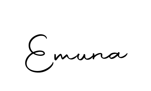 The best way (Autography-DOLnW) to make a short signature is to pick only two or three words in your name. The name Emuna include a total of six letters. For converting this name. Emuna signature style 10 images and pictures png