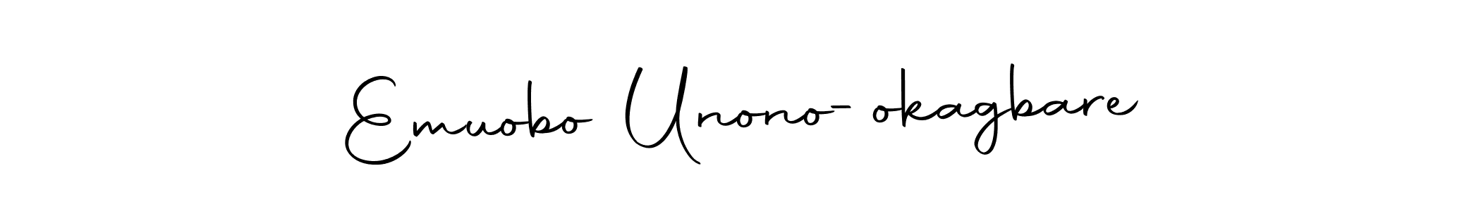 Also we have Emuobo Unono-okagbare name is the best signature style. Create professional handwritten signature collection using Autography-DOLnW autograph style. Emuobo Unono-okagbare signature style 10 images and pictures png