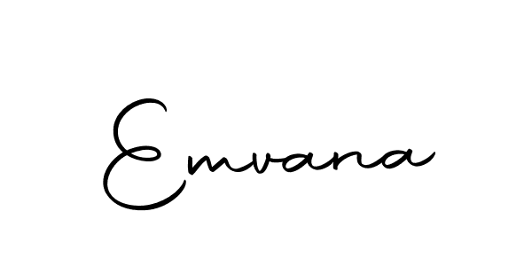 Use a signature maker to create a handwritten signature online. With this signature software, you can design (Autography-DOLnW) your own signature for name Emvana. Emvana signature style 10 images and pictures png