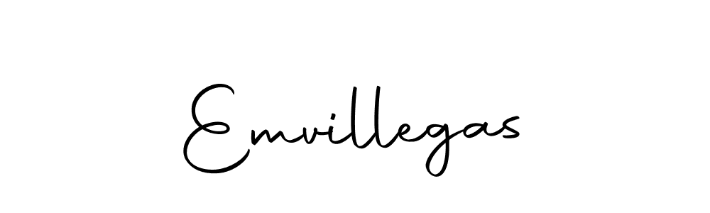 Design your own signature with our free online signature maker. With this signature software, you can create a handwritten (Autography-DOLnW) signature for name Emvillegas. Emvillegas signature style 10 images and pictures png