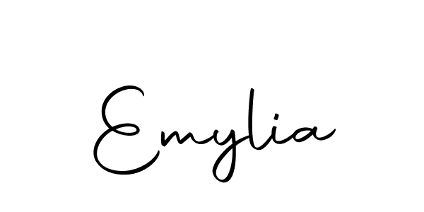 Design your own signature with our free online signature maker. With this signature software, you can create a handwritten (Autography-DOLnW) signature for name Emylia. Emylia signature style 10 images and pictures png
