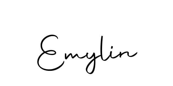 Design your own signature with our free online signature maker. With this signature software, you can create a handwritten (Autography-DOLnW) signature for name Emylin. Emylin signature style 10 images and pictures png
