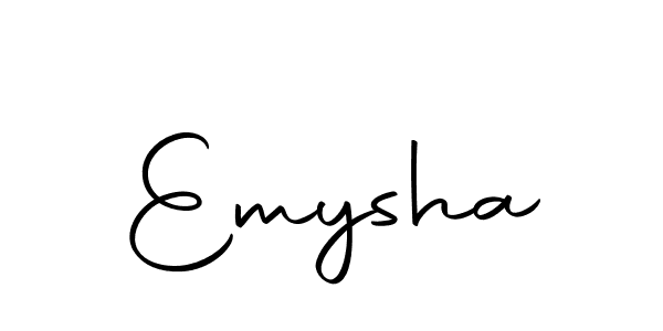 Emysha stylish signature style. Best Handwritten Sign (Autography-DOLnW) for my name. Handwritten Signature Collection Ideas for my name Emysha. Emysha signature style 10 images and pictures png
