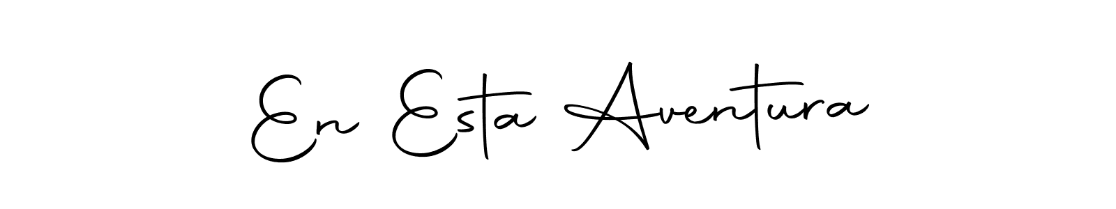 Similarly Autography-DOLnW is the best handwritten signature design. Signature creator online .You can use it as an online autograph creator for name En Esta Aventura. En Esta Aventura signature style 10 images and pictures png