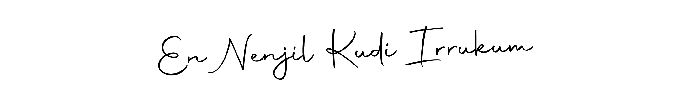 if you are searching for the best signature style for your name En Nenjil Kudi Irrukum. so please give up your signature search. here we have designed multiple signature styles  using Autography-DOLnW. En Nenjil Kudi Irrukum signature style 10 images and pictures png