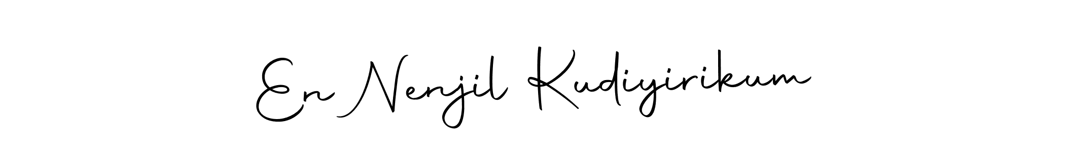 Use a signature maker to create a handwritten signature online. With this signature software, you can design (Autography-DOLnW) your own signature for name En Nenjil Kudiyirikum. En Nenjil Kudiyirikum signature style 10 images and pictures png