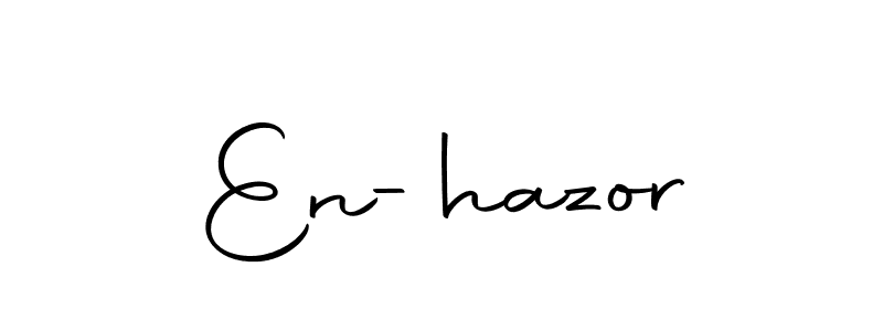 Use a signature maker to create a handwritten signature online. With this signature software, you can design (Autography-DOLnW) your own signature for name En-hazor. En-hazor signature style 10 images and pictures png