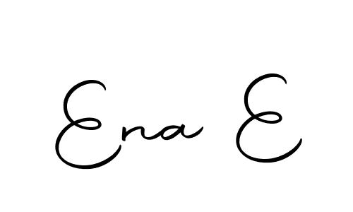 Use a signature maker to create a handwritten signature online. With this signature software, you can design (Autography-DOLnW) your own signature for name Ena E. Ena E signature style 10 images and pictures png