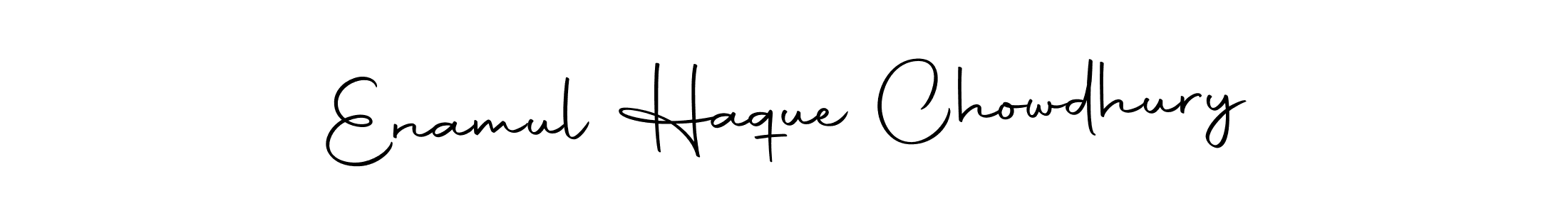How to make Enamul Haque Chowdhury name signature. Use Autography-DOLnW style for creating short signs online. This is the latest handwritten sign. Enamul Haque Chowdhury signature style 10 images and pictures png