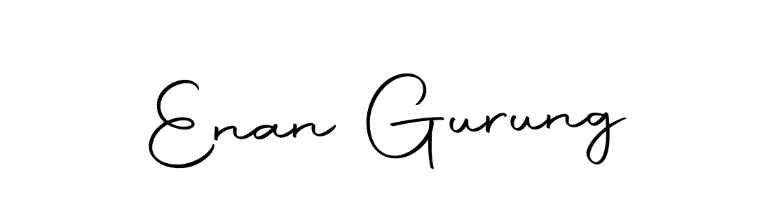 Make a short Enan Gurung signature style. Manage your documents anywhere anytime using Autography-DOLnW. Create and add eSignatures, submit forms, share and send files easily. Enan Gurung signature style 10 images and pictures png