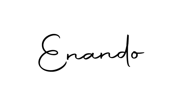 How to make Enando name signature. Use Autography-DOLnW style for creating short signs online. This is the latest handwritten sign. Enando signature style 10 images and pictures png