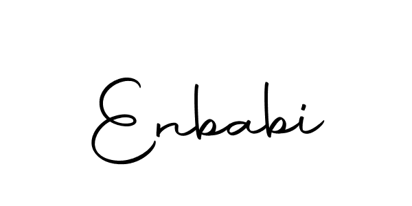 The best way (Autography-DOLnW) to make a short signature is to pick only two or three words in your name. The name Enbabi include a total of six letters. For converting this name. Enbabi signature style 10 images and pictures png