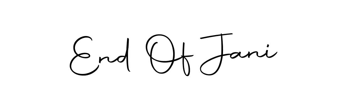 Similarly Autography-DOLnW is the best handwritten signature design. Signature creator online .You can use it as an online autograph creator for name End Of Jani. End Of Jani signature style 10 images and pictures png