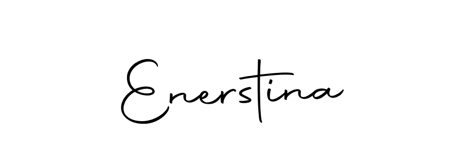 Design your own signature with our free online signature maker. With this signature software, you can create a handwritten (Autography-DOLnW) signature for name Enerstina. Enerstina signature style 10 images and pictures png