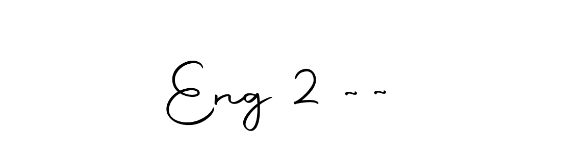 Make a beautiful signature design for name Eng 2 ~~☆. With this signature (Autography-DOLnW) style, you can create a handwritten signature for free. Eng 2 ~~☆ signature style 10 images and pictures png