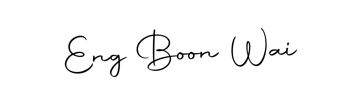 The best way (Autography-DOLnW) to make a short signature is to pick only two or three words in your name. The name Eng Boon Wai include a total of six letters. For converting this name. Eng Boon Wai signature style 10 images and pictures png