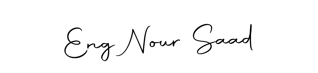 Eng Nour Saad stylish signature style. Best Handwritten Sign (Autography-DOLnW) for my name. Handwritten Signature Collection Ideas for my name Eng Nour Saad. Eng Nour Saad signature style 10 images and pictures png
