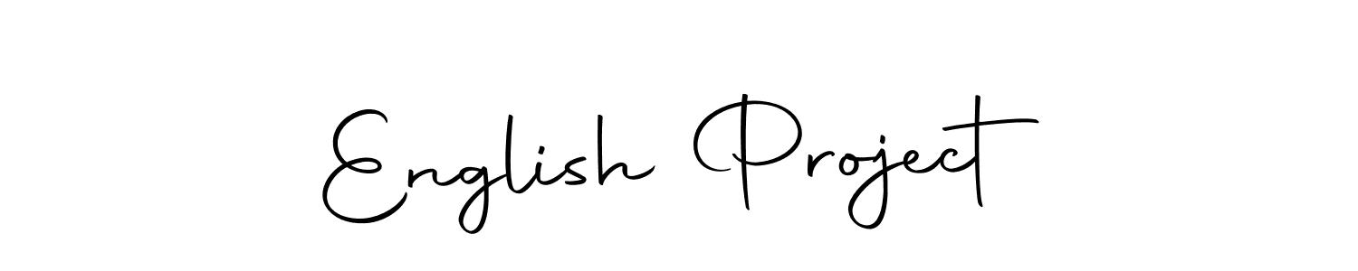 It looks lik you need a new signature style for name English Project. Design unique handwritten (Autography-DOLnW) signature with our free signature maker in just a few clicks. English Project signature style 10 images and pictures png