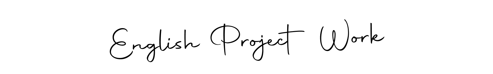 Make a beautiful signature design for name English Project Work. Use this online signature maker to create a handwritten signature for free. English Project Work signature style 10 images and pictures png